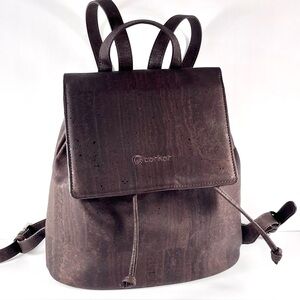 Corkor Vegan Cork Backpack Dark Brown handmade in Portugal